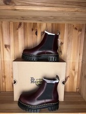 Bottine DR Martens Chelsea Boots marron bordeaux noir Femme compensé