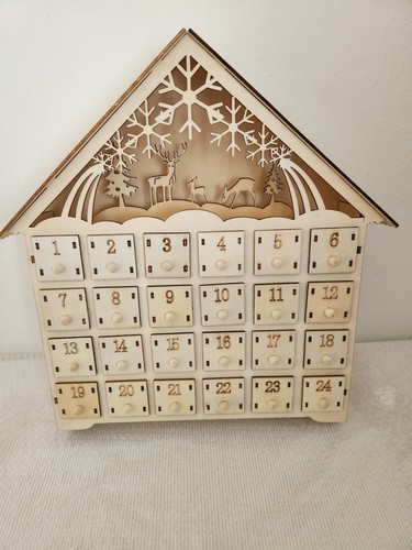 Calendrier avent en bois - de, l'avent