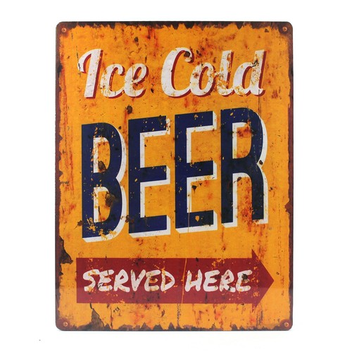 Plaque murale signe boissons - plaque,