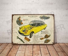 Plaque métal vintage citroen