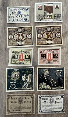 Lot billets allemand - lot,