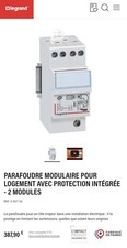 Parafoudre modulaire pour logement avec protection intégrée - 2 modules