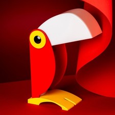 Lampe de table Toucan par Enea Ferrari bureau Linea Zero Old Timer Ferrari...