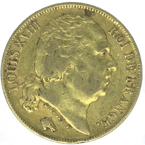 Louis xviii francs 1817 - francs,
