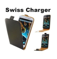 HOUSSE COQUE ETUI PROTECTION A CLAPET ★★ WIKO DARKSIDE ★★ SWISS CHARGER CASE