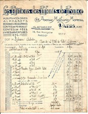 Paris 1943.Facture Editions