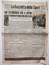 GAZETTE DU SPORT 9 JUILLET 1949 LAPEBIE BORDEAUX TOUR DE FRANCE-CUP DAVIS