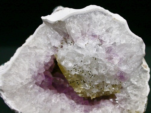 Géode améthyste calcite - d'amÉthyste, +