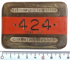 Jeton / Plaque Ancienne Casino