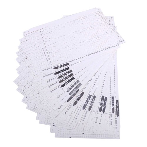 Pre punched card - punched,