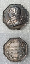JETON LOUIS XVIII COMPAGNIE DES SALINES DE L'EST   frappe d'époque