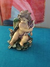 ANGELOT PUTTO Céramique CUPIDON AVEC ARC ANCIEN VITRINE NOËL 