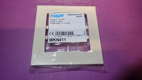 Hager kallysta wkn411 plaque - kallysta,