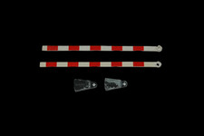 2 Lego® train chemin de fer voie ferrée set de barrières pour passage à niveau !