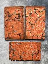 2 reliures couvertures de livre ancien du 18ème siècle