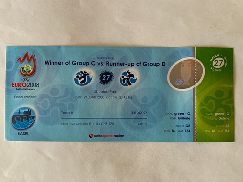 Ticket match uefa euro 2008 - euro,