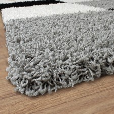 Tapis Moderne Poils Longs Tapis Shaggy Motif Carreaux Différents Coloris !