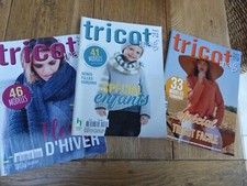 Lot 3 catalogues laine tricot TRICOT MAG' H.S. n° 15 - 16 - 18