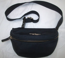 KATE SPADE  Sac banane toile bleue foncée  vintage