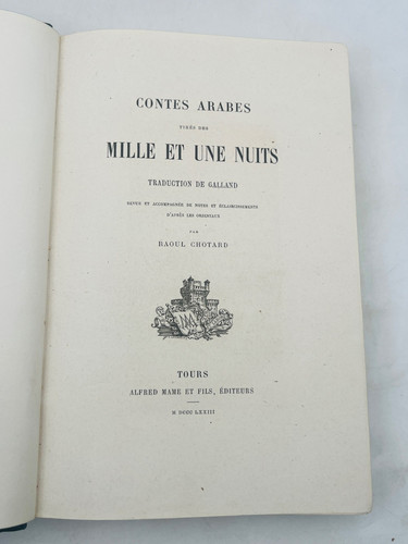 Raoul chiotard contes arabes - chiotard,