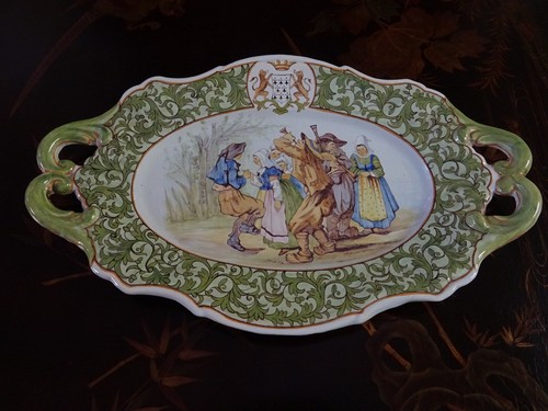Grand plat quimper porquier - grand,