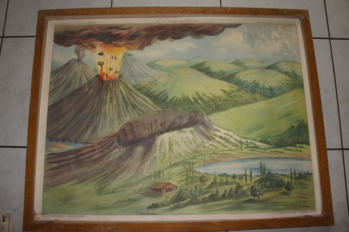 Ancienne affiche scolaire - affiche,