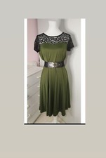 Robe Originale Kaki Et Noire