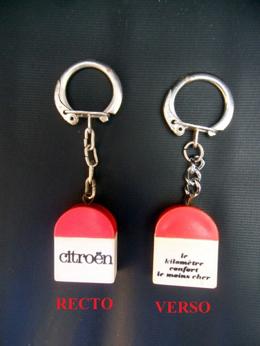 Porte clés key ring citroen - key,