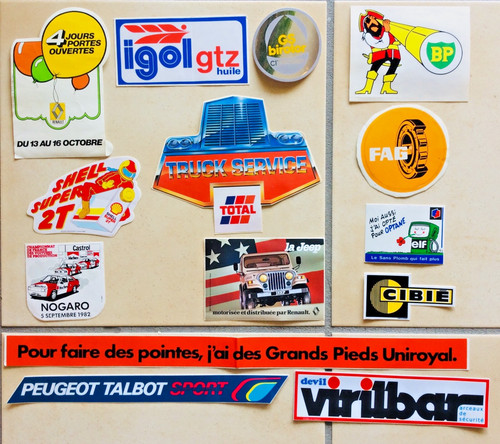 Lot autocollant ancien - lot, 14