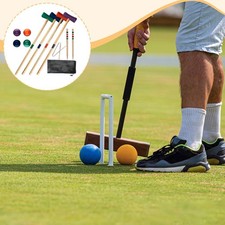Jeu de croquet en bois pour