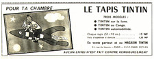 publicité TAPIS   " TINTIN "    1960  ( 1 )