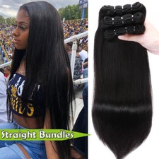 100G TISSAGE BRESILIEN 100% NATUREL LISSE STRAIGHT VIRGIN HAIR REMY 26CM-76CM 1B