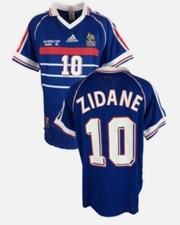 Maillot de Foot equipe de France 1998 Zidane 10. Livré sous 8-15 Jours