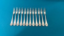 12 fourchettes à escargots ERCUIS modèle LOUIS XIV métal argenté 14,5 cm