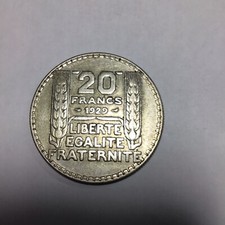 20 Francs Turin 1929 Argent