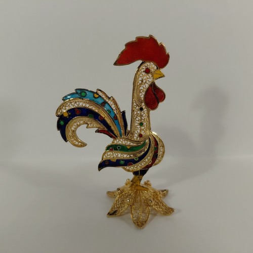 Figurine oiseau coq en - figurine,