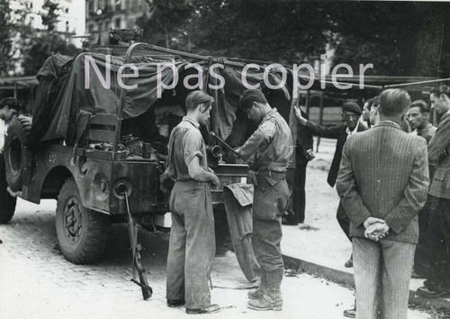 Liberation paris soldats 2ème - soldats,