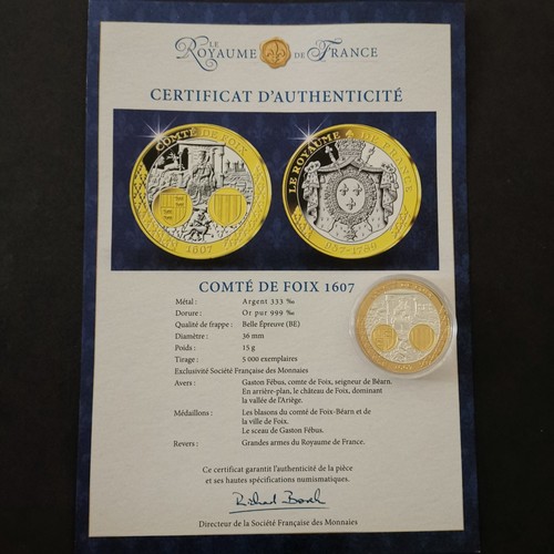 Medaille argent 333 doree - medaille,