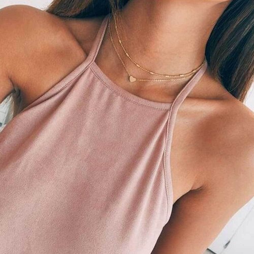Collier argenté deux - , de