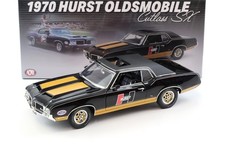 1:18 ACME 1970 Oldsmobile Cutlass SX Coupe Hurst Édition Noir/Or