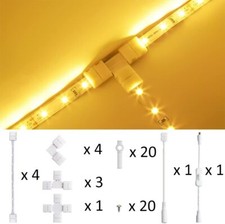 Led Kit 8mm Connecteurs Ruban