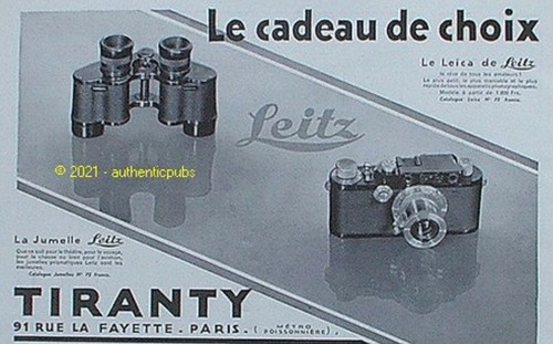 Publicite tiranty leica - publicite,