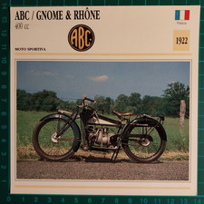 Photo Moto ABC / Gnome & Rhone 400 CC - Fiche Technique ( F 41 )