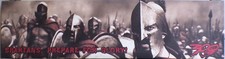 300 - Spartans, Prepare for Glory - Poster Toile Imprimée sur Cadre Bois 120x30c
