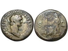 Domitien, sesterce, Rome, 85 après JC. Très rare ! [ROM_3884]