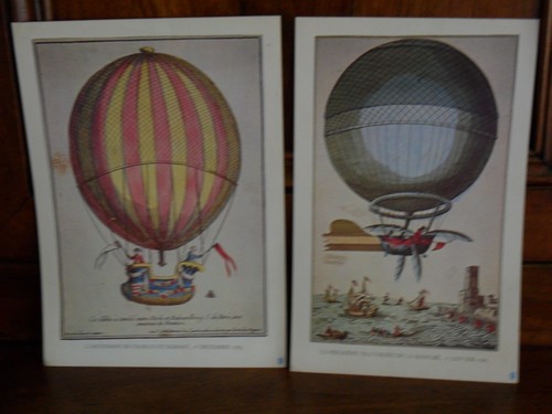 Gravures montgolfières - gravures,