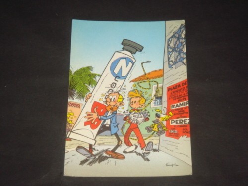 Carte postale franquin spirou - carte,
