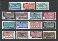 French Colony TOGO 1926 Complete set of 15 Mint stamps* " the palm tree " (9240)