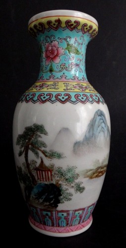 Vase chinois émaux porcelaine