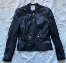 Veste En Cuir Zara Femme Noire Trafaluc Taille L Vintage Mode